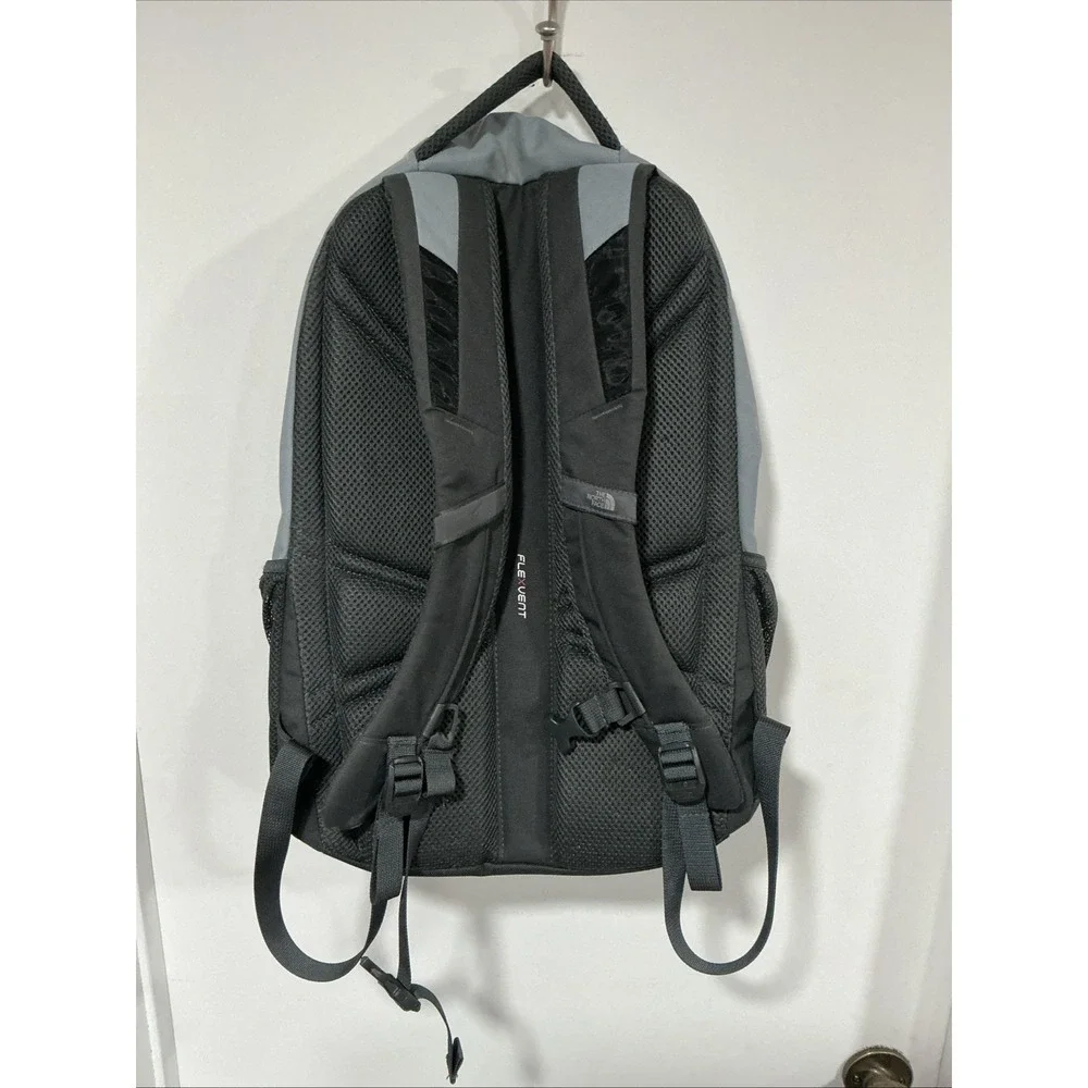 The North Face Groundwork Backpack, Gray, ADP Logo, Travel, School, Hike